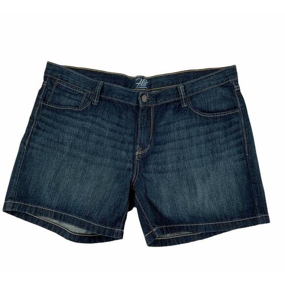 Old Navy The Flirt Curvy Denim Short Womens 16 High Rise Dark Wash Summer Sexy - Picture 3 of 6